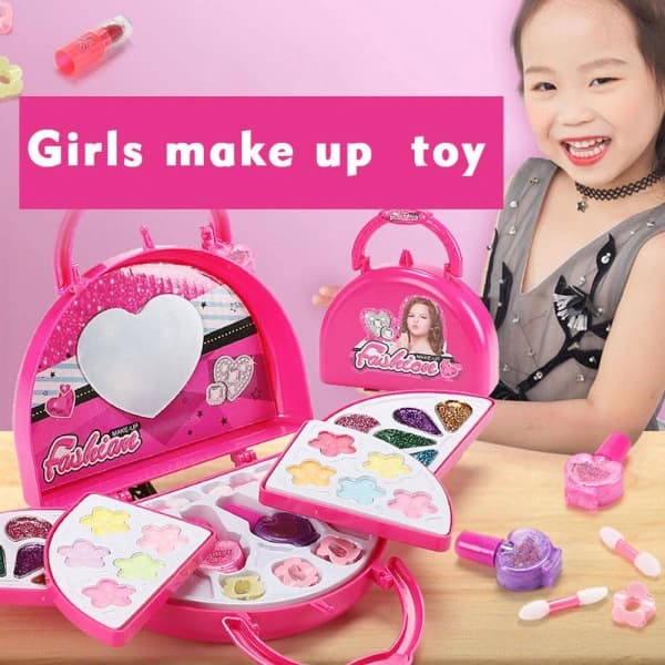 1 sæt pige makeup sæt vaskbart makeup sæt til små børn