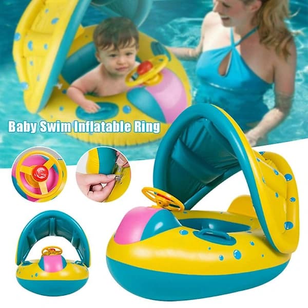 Oppblåsbar Baby Pool Float Stol - Sikker Badering for Småbarn