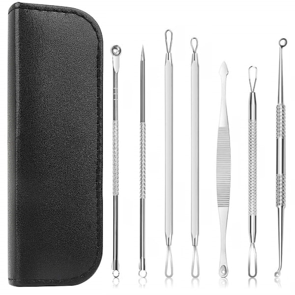 Paris Blackhead Remover Kit med 7 verktyg för ansiktsrengöring