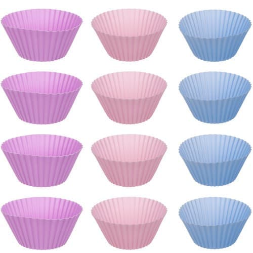 Muffinsbageform med 12 Silikoneforme—pa