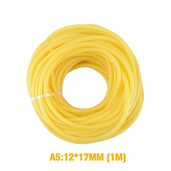 Gummibånd Høj Elastisk Kirurgisk Medicinsk Slange Slynge Katapult Yellow 3x5mm