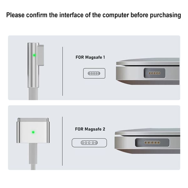 PD Ladekabel USB Type-C til Magsafe 1 2 TIL MAGSAFE 2 TIL—PA