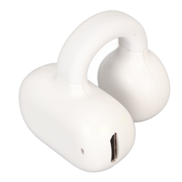 Korvaliitin Bluetooth kuulokkeet HiFi-kohinanvaimennus ladattava yksi korvaklipsi langattomassa urheiluvalkoisessa kuulokkeessa