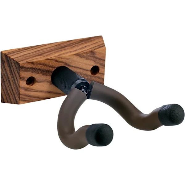 Gitarr Väggfäste Zebra Hårdträ Gitarr Ukulele Väggfäste Gitarrhängare Vägghållare Stativ för Akustisk Elgitarr Bas Banjo Mandolin