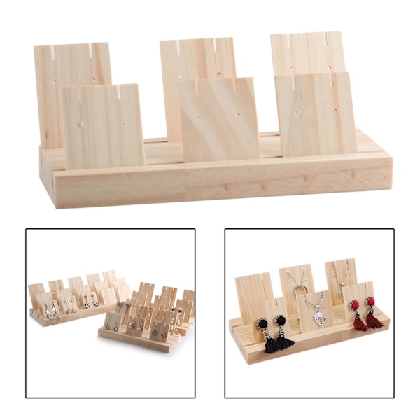 1/2/3 Örhänge Display Stativ Stor Kapacitet för Retail Display Small 2 slot 22cm Small 2 slot 22cm 1Set