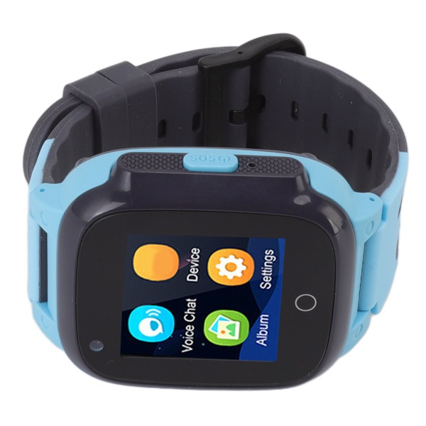 1,33 tommer farveskærm Børne Smart Watch 4G GPS Videoopkald Vandtæt Børnetelefon Smart Watch Blå