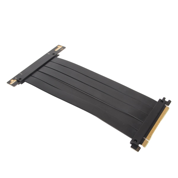 PCIE 4.0 X16 stigerørkabel Høyhastighets fleksibel forlengerkortforlengelsesport 90 graders GPU-forlengelseskabel for RTX 4090 svart 50 cm / 19,7 tommer