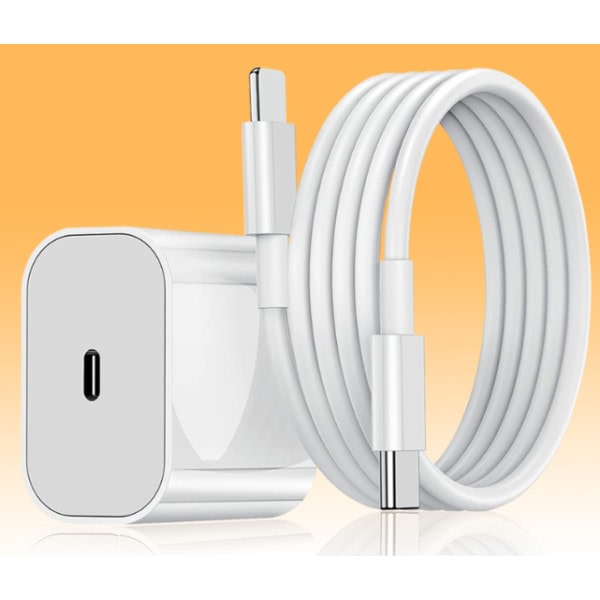 Kompatibel iPhone-kabel vägladdare med 2m kabel