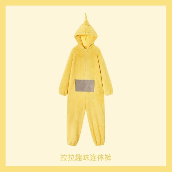2024 - Vuxen Teletubbies dräkt Rolig TinkyWinkyOnesiesPoLalaDipsy Cosplay Pyjamas Pyjamas Halloween Jul Pyjamas Jumpsuit D—PA