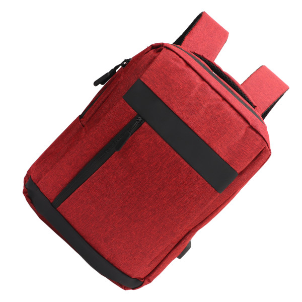 Ekstra stor Laptop-rygsæk Rejse Laptop Multi Layer Business Taske med høj kapacitet med USB-opladningsport til Unisex rød