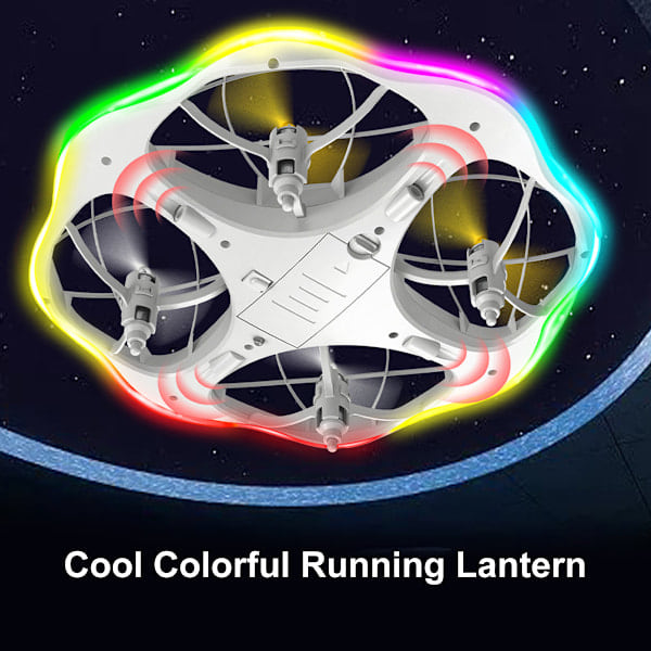 Mini Drone for Kids, RC Drone with Running LED for Beginners, Dual Flight Modes and 3 Batteries, 3D Flip and Full Propeller Protection, Easy to Fly...