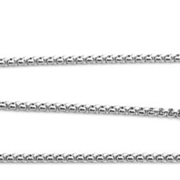 Unisex halskæde Enkelt moderigtigt udsøgt rustfrit stål halskæde til mænd kvinder sølv