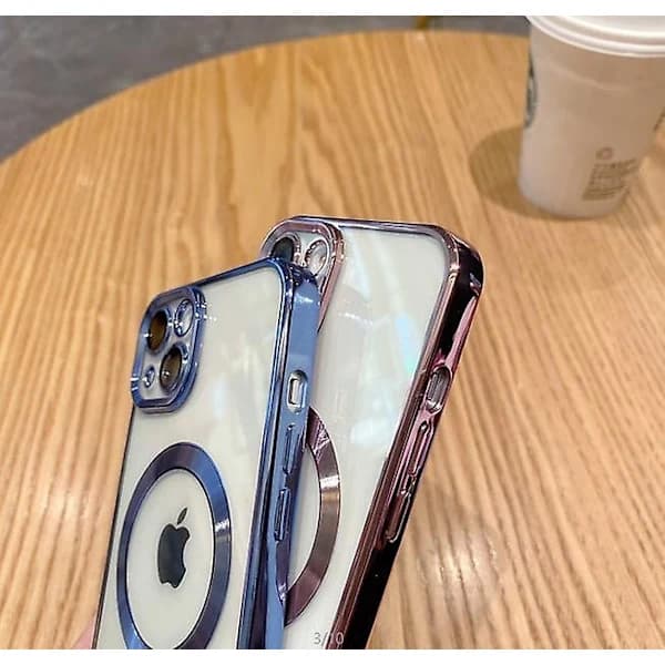 Transparent magnetisk telefoncover til iPhone 14 13 12 11 Mini Pro Max Plus med MagSafe Sort iPhone 11 Pro Sort iPhone 11 Pro