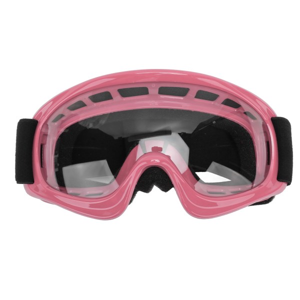 Dirt Bike Goggles for barn Slagmotstand UV-beskyttelse Motorsykkelbriller for utendørs sykling Ski ATV Off Road Racing Rosa