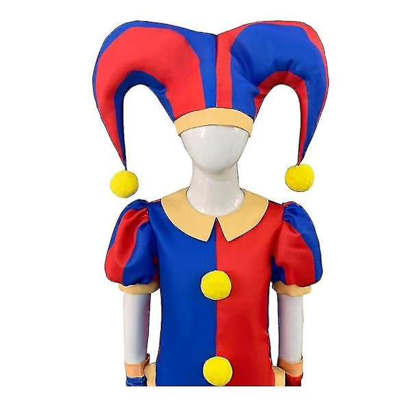 Pomni-dräkt för barn, overall för cosplay, födelsedag, karneval, halloweenfest Q8 Q8 170 Q8 170