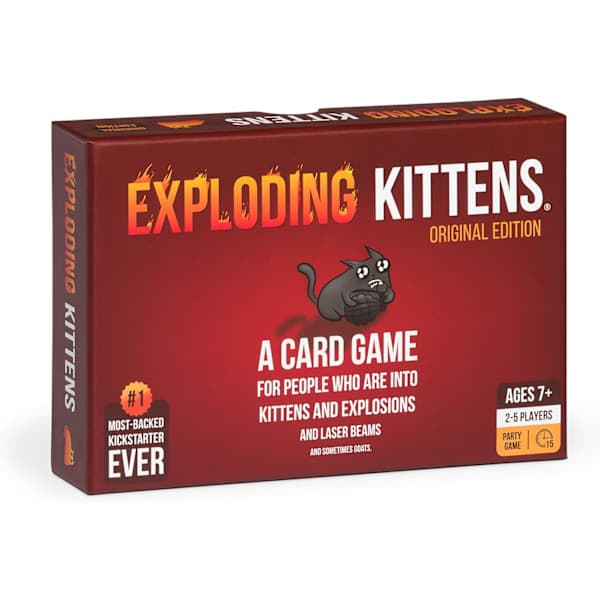 Exploding Kittens Original Edition EKG-ORG1-1 Brettspill, Flerfarget, 11.2 x 16.21 x 3.81 cm