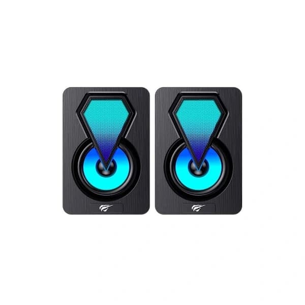 Havit Computerhøjttalere Mini 3Wx2 med RGB-belysning - Sort