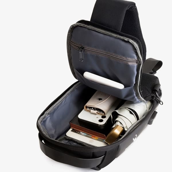 Bærbar opbevaringstaske til Asus ROG Ally Game Console Case Crossbody-rygsæk Marineblå Navy Blue