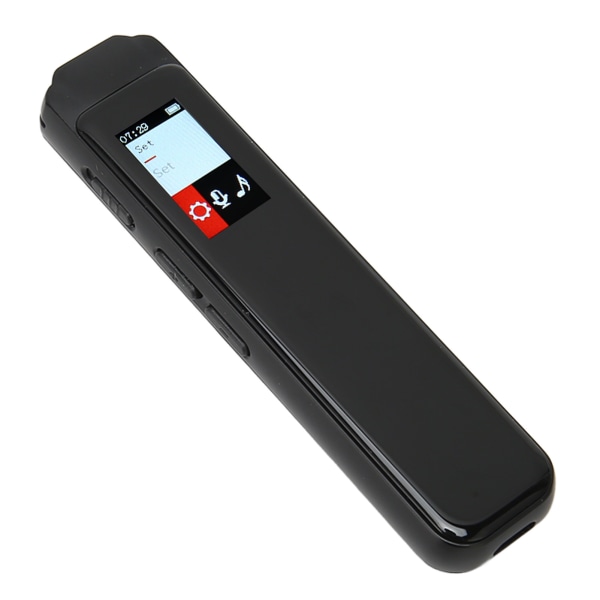 Digital stemmeoptager HD Smart Noise Reduction Lille MP3-afspiller Stemmeaktiveret optager med afspilning til foredrag 32GB