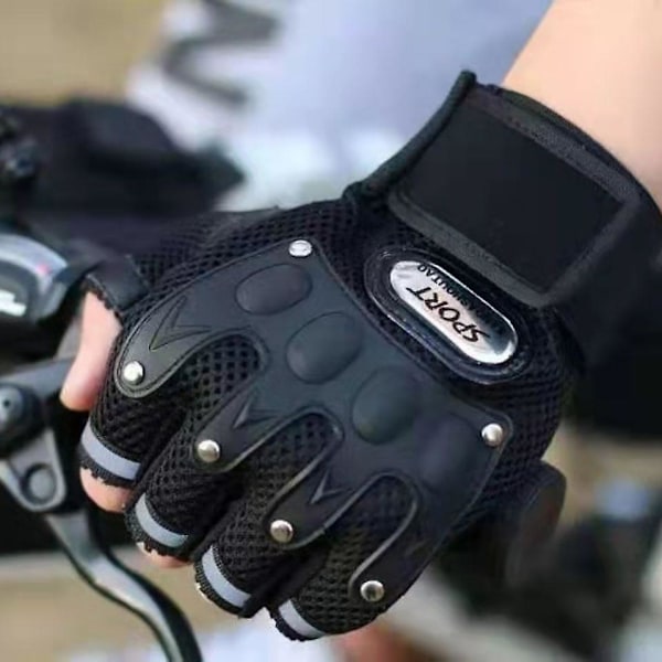Halvfinger Sport Fitness Halvfingerhansker Utendørs Ridning Antislipp Slitsterke Taktiske Hansker