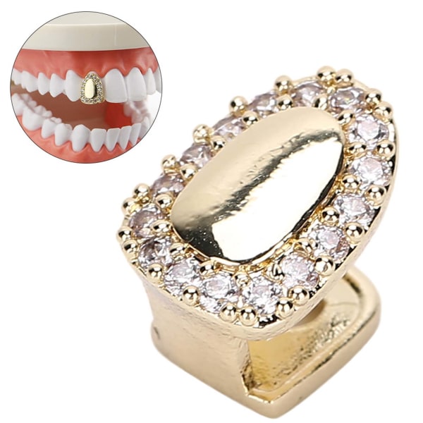 Enkelt tand Bling tænder tilbehør dekoration til Halloween Party Hip Hop Show