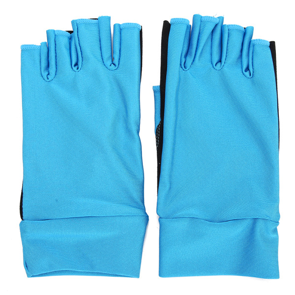Utendørs sykling sklisikre solbeskyttelseshansker Halvfinger pustende elastiske hansker (M)