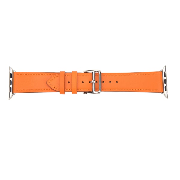 Watch rannekellon ranneke, nahkainen watch IOS - watch SE 8 7 6 5 4 3 2 1 42mm 44mm 45mm oranssi