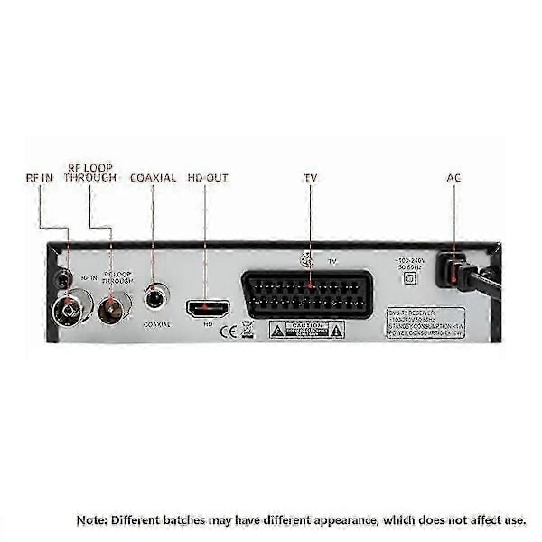Dvb T2 Hevc 265 Digital TV-mottaker Dvb-t2 265 1080p Hd-dekoder Usb Terrestrisk TV-mottaker Epg Set To