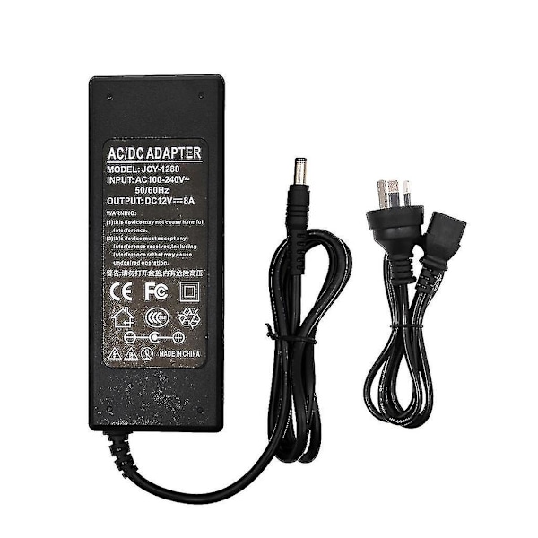 12v 1a 2a 3a 4a 5a 6a 8a 10a AC/for DC Adapter Switch Power til LED-lysstrimler Cctv-router 5,5x2,1-2,5mm han-stik Us/uk/eu/au P