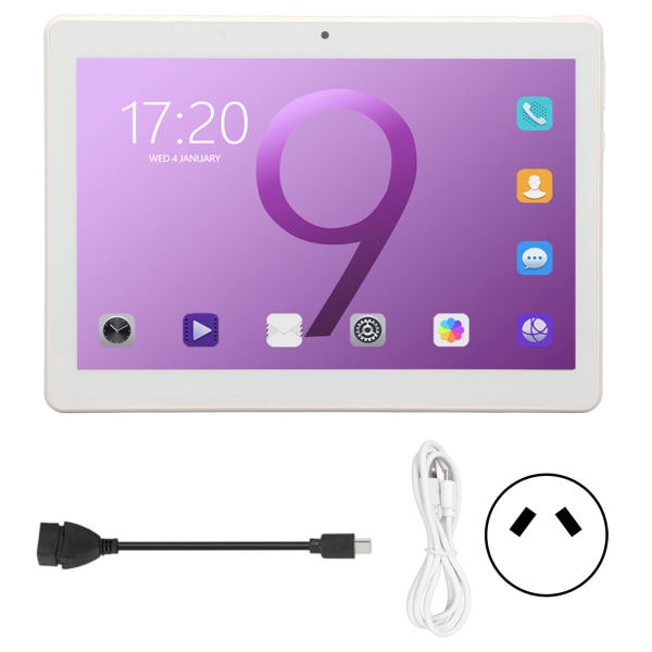 10 Tommer Tablet 3GB RAM 32GB ROM Octa Core Processor 2,5GHz 5G Dual Band WiFi Tablet til Android10 100?240V Prize UA
