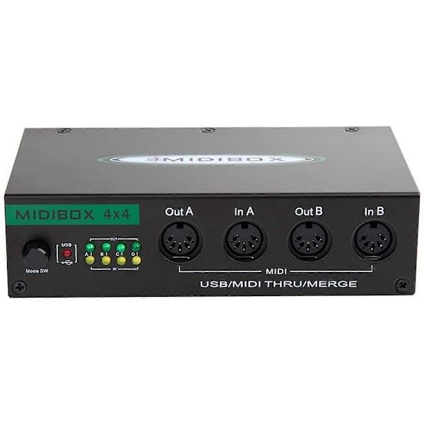 MIDI Box Musikinstrumenter USB MIDI Interface Thru Box 64 MIDI Kanaler.pa