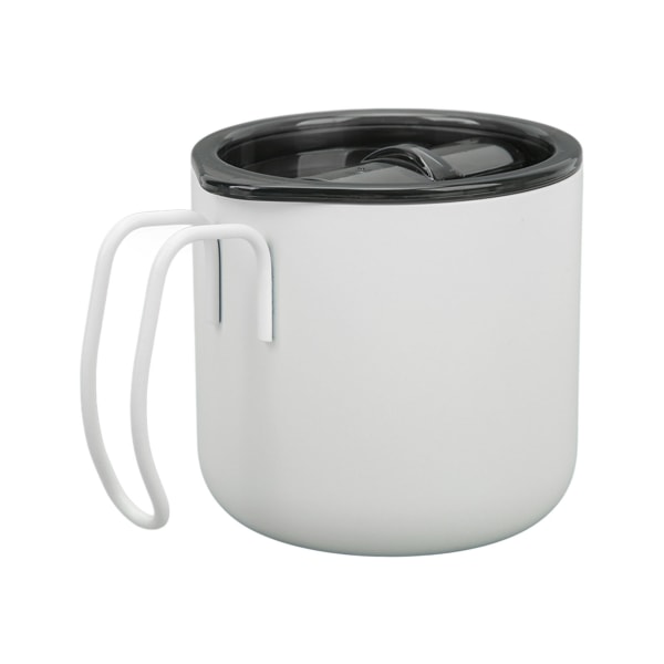 12 oz 350 ml rustfrit stål vakuum isolering krus dobbelt lag kaffekop camping mælk krus med håndtag hvid