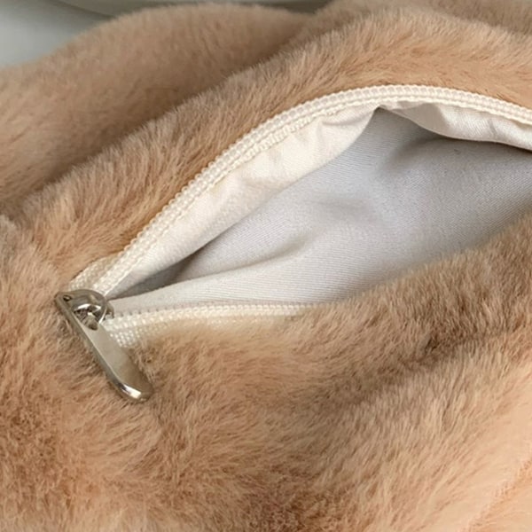 Kolikkokukkaro Rabbit Design Pehmo kannettava käteispussi Säilytyslaukku lapsille Aikuiset Khaki