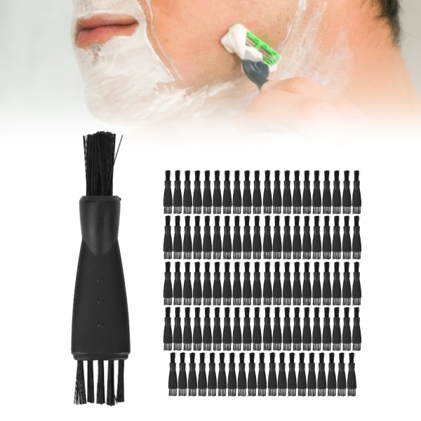 100 st Rakborste Nylon PP Ergonomisk stark elektrisk rakapparat rengöringsborstar för alla typer av små apparater
