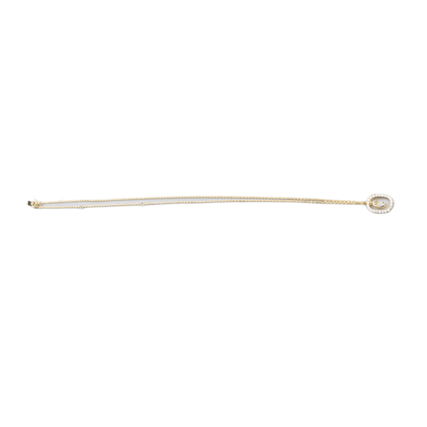 Bokstavshalsband Lätt oval form Väderbeständighet Snyggt mångsidigt halsband Smycken för vardagsfesten