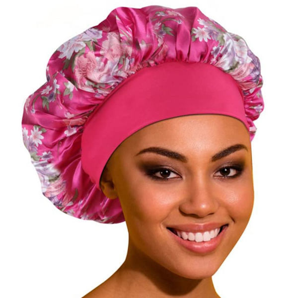 Satenghette Silkeaktig Sateng Bonnet ROSE RED rose red