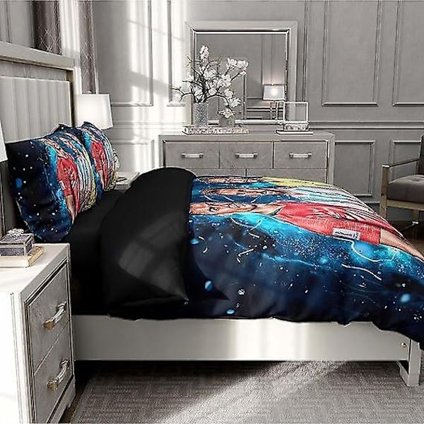 Jalkapallopeitto Vuodevaatteet Queen-Koko Mikrokuitu Peitto Peittosetti, Kevyt Pehmeä Vetoketju Hengittävä Sulkeminen - WELLNGS 140x210cm