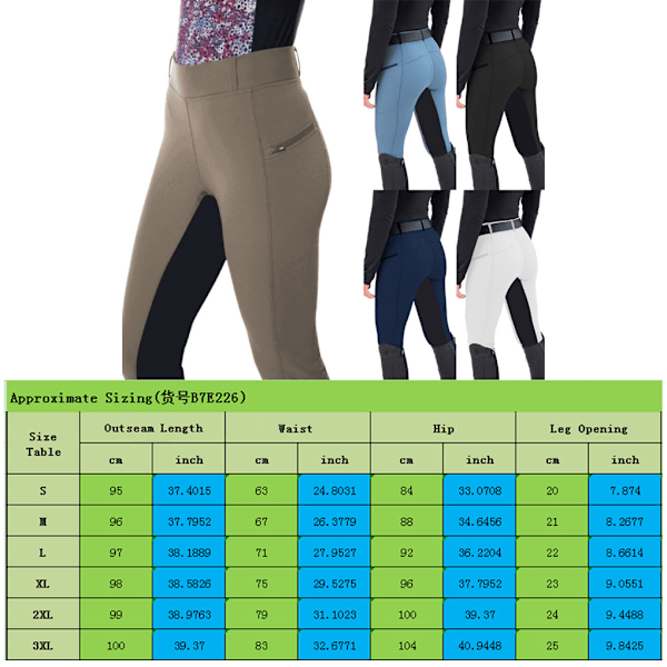 Ridbyxor för perfekt passform och oöverträffad hållbarhet - Ridsport khaki XL
