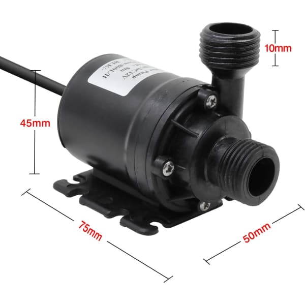 Dränkbar vattenpump - 800L/H, DC 12V, Dammar Akvarium—PA