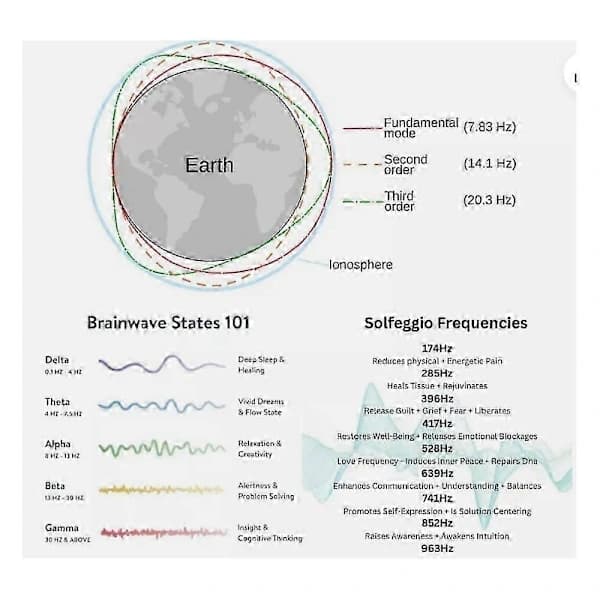 Healflux Tilpasset Frekvensgenerator V2, Schumann Resonansgenerator Sort