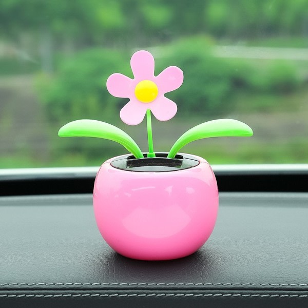 Power Flip Flip Flower För Auto Car Swing Dans Hot Flower Toy Pink