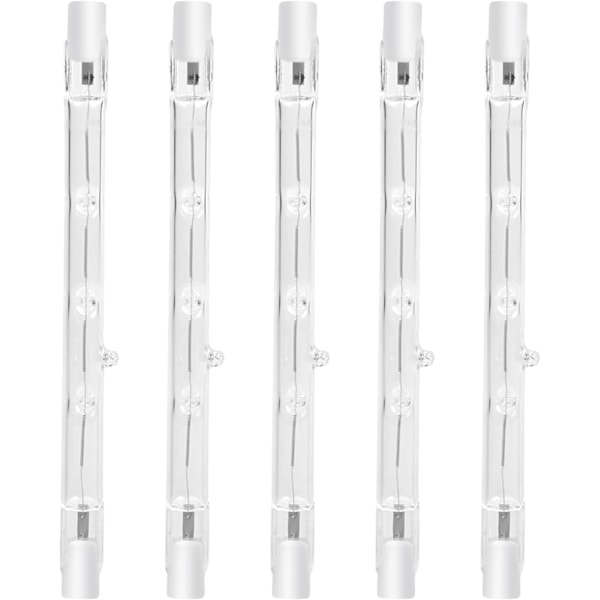 100W 118mm R7s Dimbar halogenlampa varmvit 2800K (5-pack) - Perfekt