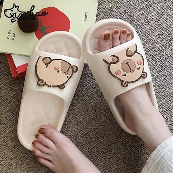 Kapibara Tecknade Tofflor Sandaler Kvinnor Halkfria - Utomhus & Inomhus Skor För Strandresor Dusch Flip Flops Kvinnor