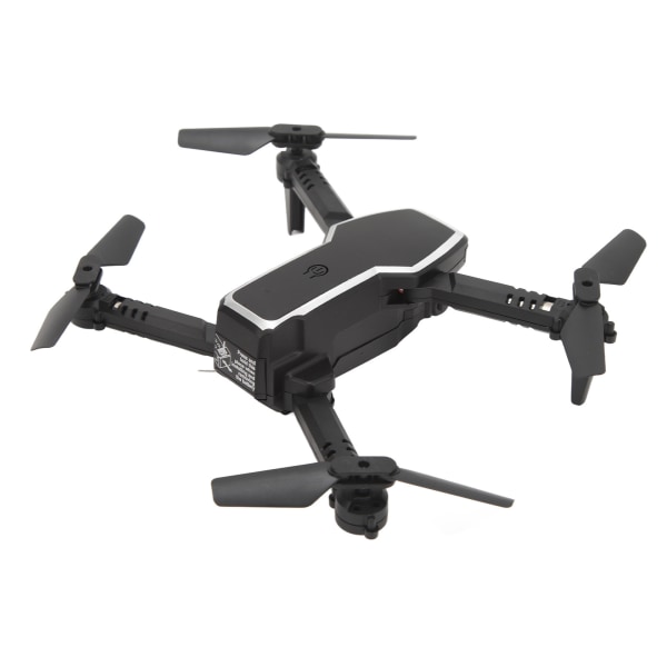RC Drone Taitettava 4K HD -kaukosäädin, 4-akselinen ilmakuvausnelikopteri yli 14-vuotiaille lapsille, musta kaksoiskamera
