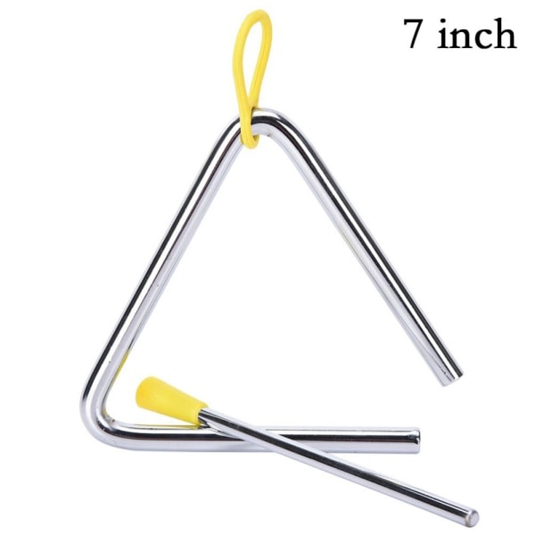 Metal Musical Triangle Teräslyömäsoittimet opetusinstrumentti 7 tuumaa (165 g) 7inch（165g）