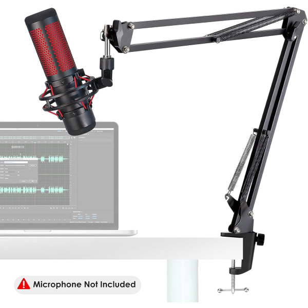 Mikrofoniteline - Ammattimainen teline HyperX QuadCast S -kondensaattorimikrofonille