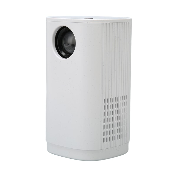 Miniprojektor 1080P 16 til 100 tommer projektionsfjernbetjening Dual Speaker bærbar projektor til familie udendørs 100?240V Hvid EU-stik