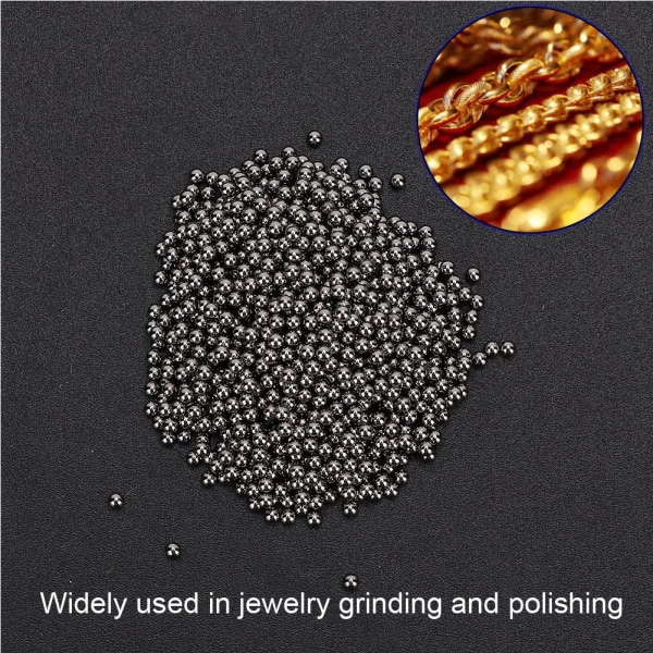 Metallpoleringsperler Poleringskule for rullepoleringsmaskin Smykketilbehør (1,5 mm)
