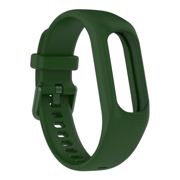 Silikoniset urheiluhihnat Garmin Vivosmart 5 ARMY GREEN Army vihreälle Army green