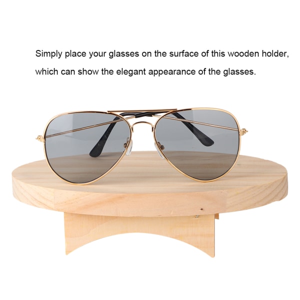 Minikrakk og bord i massivt tre Solbriller Brilleskjermholder (ovalt bord)